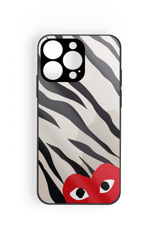 Zebra Heart Glossy